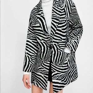 ZARA Blazer | Oversized Zebra Blazer Coat